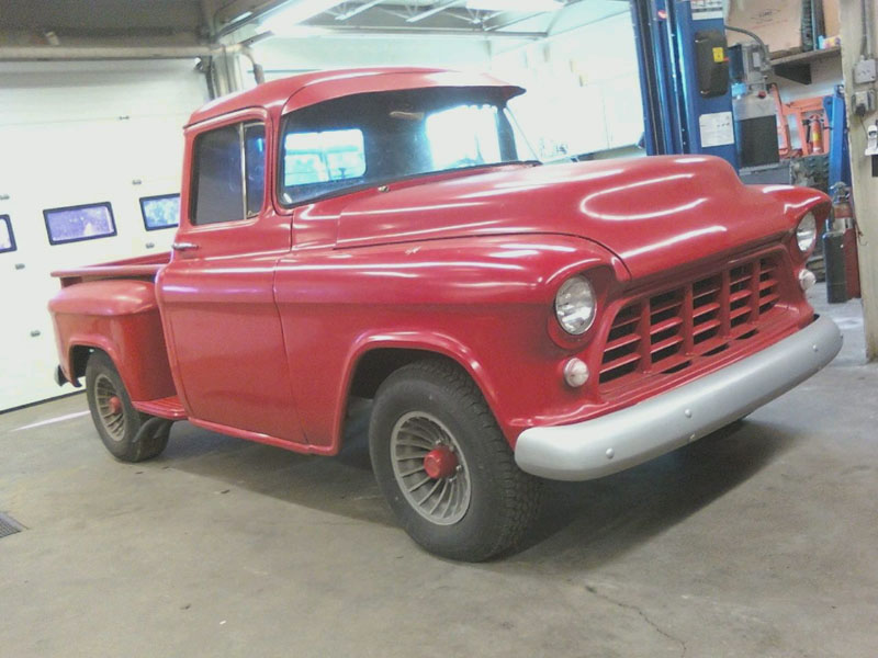 1955 Chevy Pickup restoration photo 2