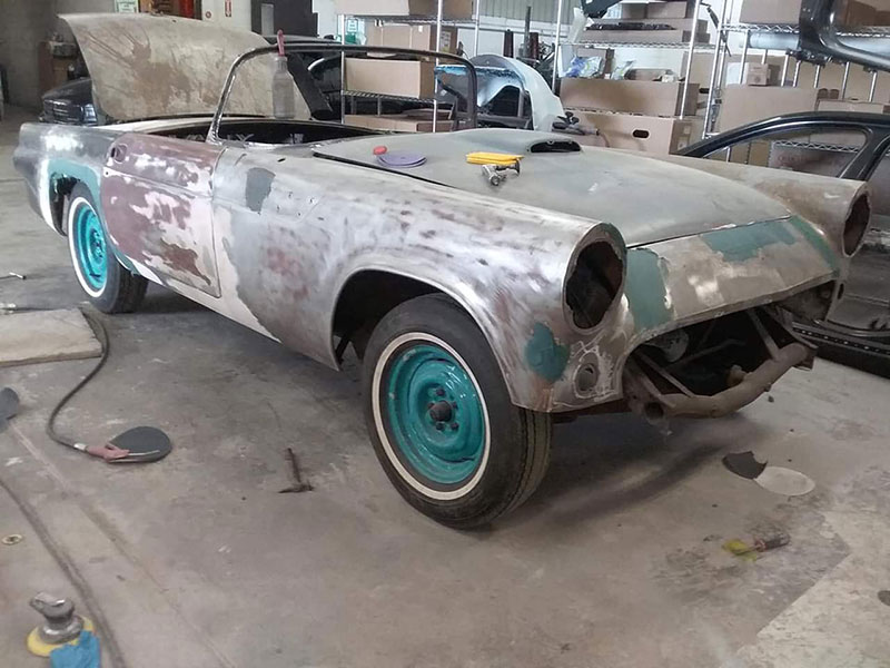 1955 Ford Thunderbird restoration photo 2