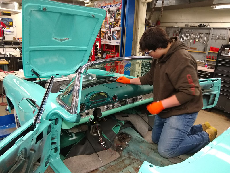 1955 Ford Thunderbird restoration photo 9