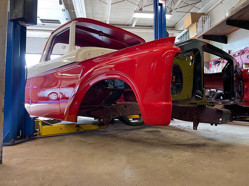 1961 Ford F100 restoration photo 3